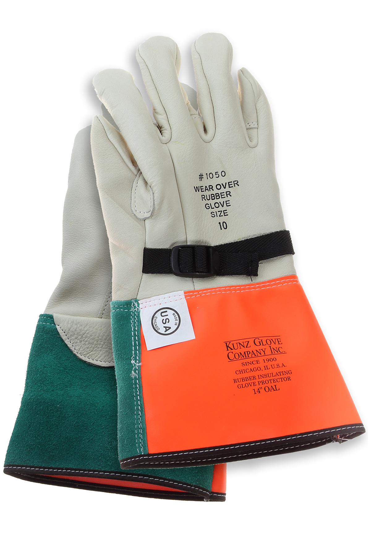 Kunz Cream Cowhide High Voltage Glove Protector from GME Supply